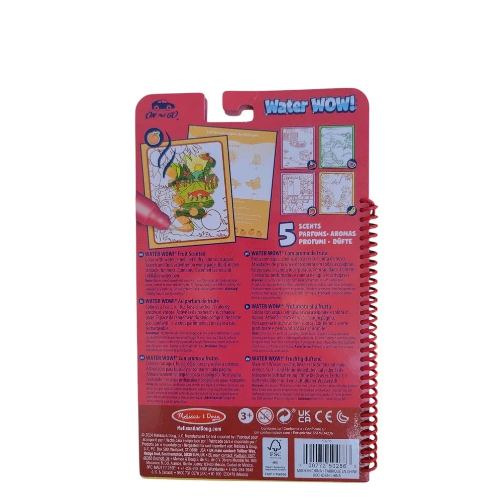 Melissa & Doug Sticker WOW Fox & Water WOW Scented Fruit Kids Activity Set NEW